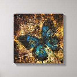Het vlindereffect overwegen canvas afdruk