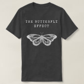 Het vlindereffect wit t-shirt (Design voorkant)