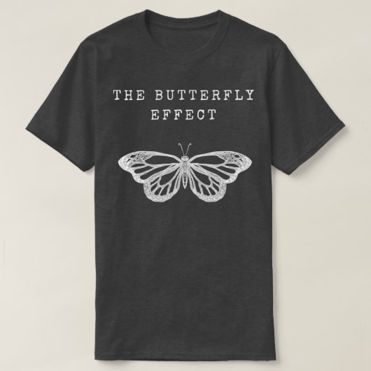 Het vlindereffect wit t-shirt (Design voorkant)