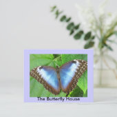 Het vlinderhuis briefkaart (Staand voorkant)