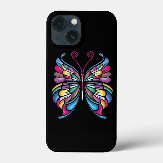 Het vlinderontwerp Case-Mate iPhone case (Achterkant)