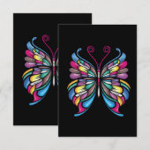 Het vlinderontwerp kaart (Voorkant / Achterkant)