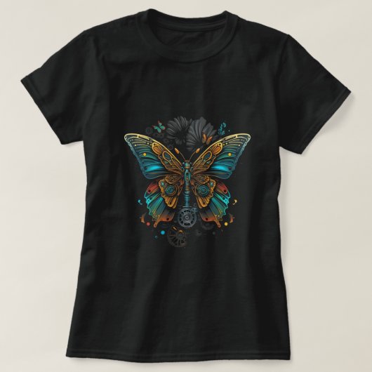 Het vlinderontwerp t-shirt (Design voorkant)