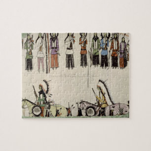 'Het vloeiend maken van de Place Dance' (inkt op p Legpuzzel