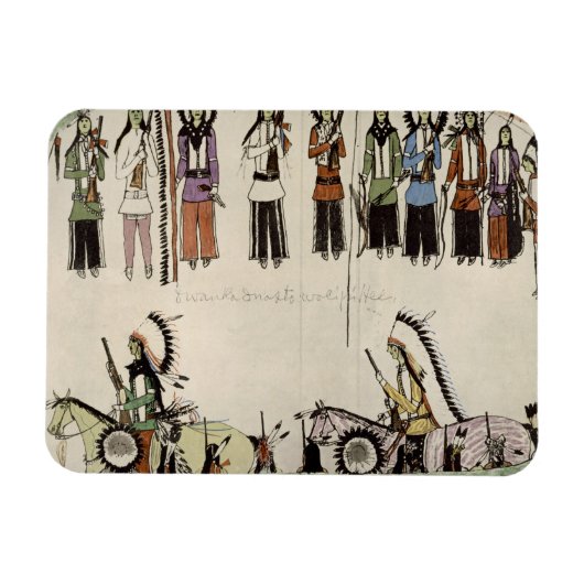 'Het vloeiend maken van de Place Dance' (inkt op p Magneet (Horizontaal)