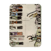 'Het vloeiend maken van de Place Dance' (inkt op p Magneet (Verticaal)