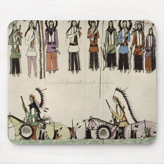 'Het vloeiend maken van de Place Dance' (inkt op p Muismat (Voorkant)