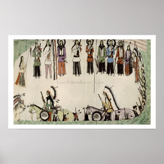 'Het vloeiend maken van de Place Dance' (inkt op p Poster (Voorkant)