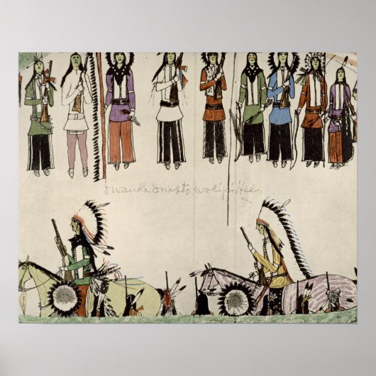 'Het vloeiend maken van de Place Dance' (inkt op p Poster (Voorkant)