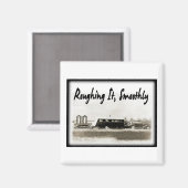 Het vlot ruwen in  Aanhangwagen Magneet (Voorkant / Achterkant)