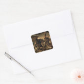 Het vlot van de Medusa - Théodore Géricault Vierkante Sticker (Envelop)