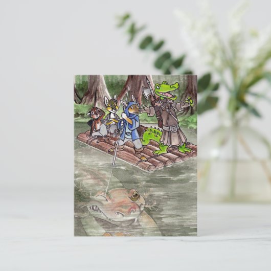 Het Vlot van het moeras Briefkaart (Staand voorkant)