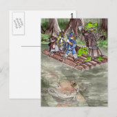 Het Vlot van het moeras Briefkaart (Voorkant / Achterkant)