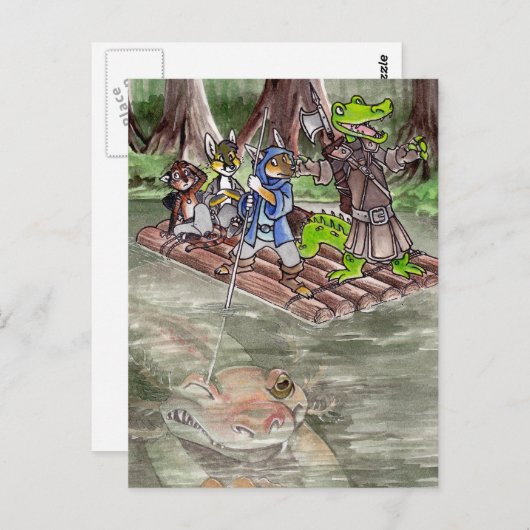 Het Vlot van het moeras Briefkaart (Voorkant / Achterkant)