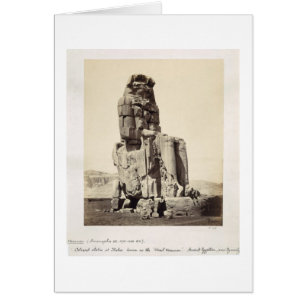 Het "Vocal Memnon", kolossaal beeld van Amenhotep