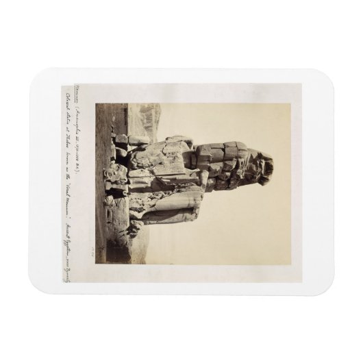 Het "Vocal Memnon", kolossaal beeld van Amenhotep  Magneet (Horizontaal)