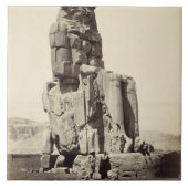 Het "Vocal Memnon", kolossaal beeld van Amenhotep Tegeltje (Voorkant)