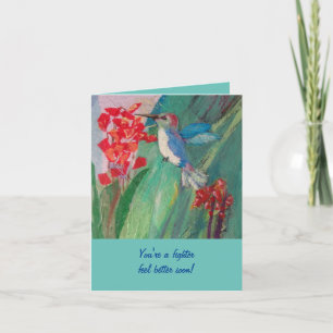 Het Voeden van de kolibrie op nectar Kaart