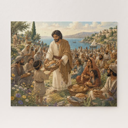 Het Voeden van de Menigte Legpuzzel (Horizontaal)