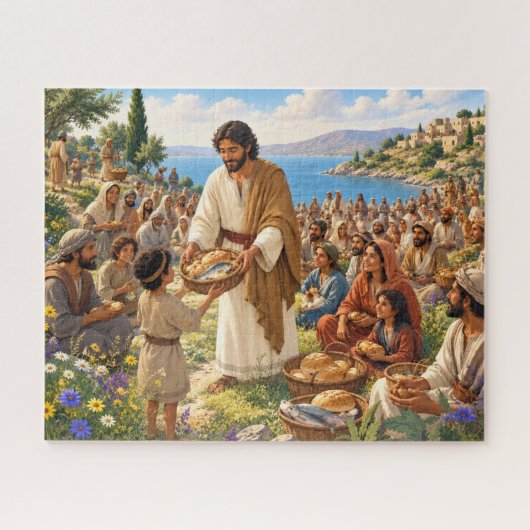 Het Voeden van de Menigte Legpuzzel (Horizontaal)
