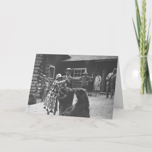 Het voeden van de vrouw draagt kaart (Voorkant)