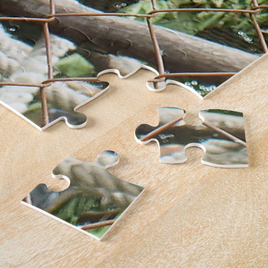 Het voeden van een lemur legpuzzel (Zijkant)