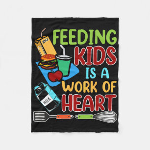 Het Voeden Van Kinderen Is Een Hart Werk School Lu Fleece Deken