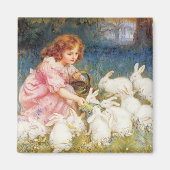 Het voeden van konijnen magneet (Voorkant)