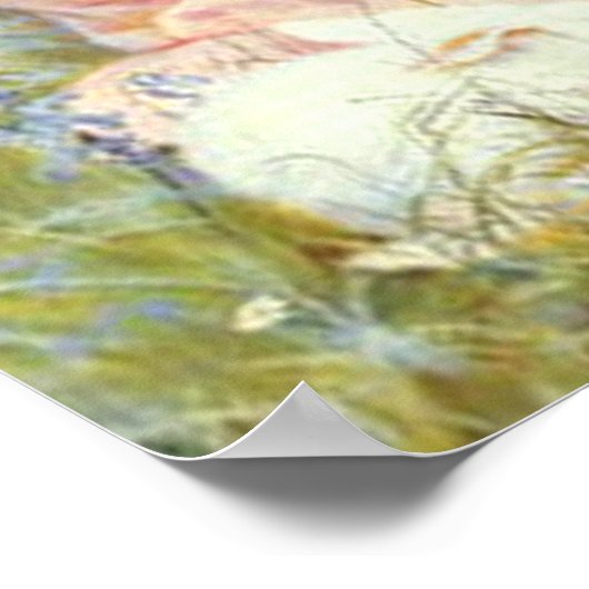 Het voeden van konijnen poster (Hoek)