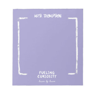 Het voeden van nieuwsgierigheid gepersonaliseerde  notitieblok