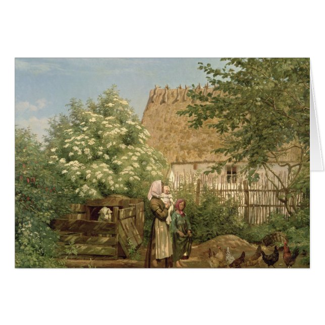 Het voederen van kippen (Voorkant Horizontaal)