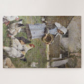 Het voederen van kippen (door Walter Frederick Osb Legpuzzel (Horizontaal)