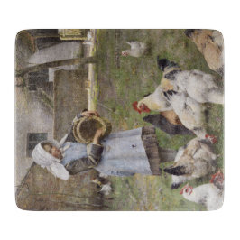 Het voederen van kippen (door Walter Frederick Osb Snijplank