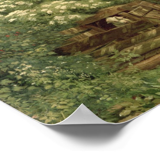 Het voederen van kippen poster (Hoek)