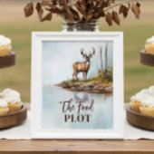 Het voedsel perceel jacht partij voedsel tafel tek poster