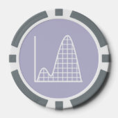 Het voegt in Lavender op Poker Chips (Voorkant)