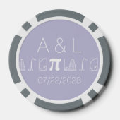 Het voegt in Lavender op Poker Chips (Achterkant)