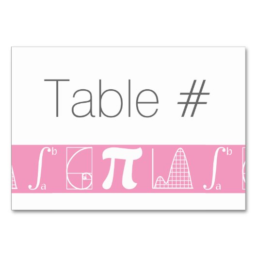 Het voegt in Petal Pink Table Kaart toe (Voorkant)