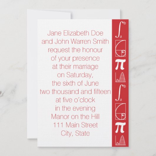 Het voegt toe in Cherry Wedding Invitation Kaart (Voorkant)