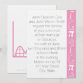 Het voegt toe in Petal Pink Wedding Uitnodiging (Voorkant / Achterkant)
