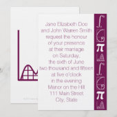 Het voegt toe in Wine Wedding Uitnodiging (Voorkant / Achterkant)