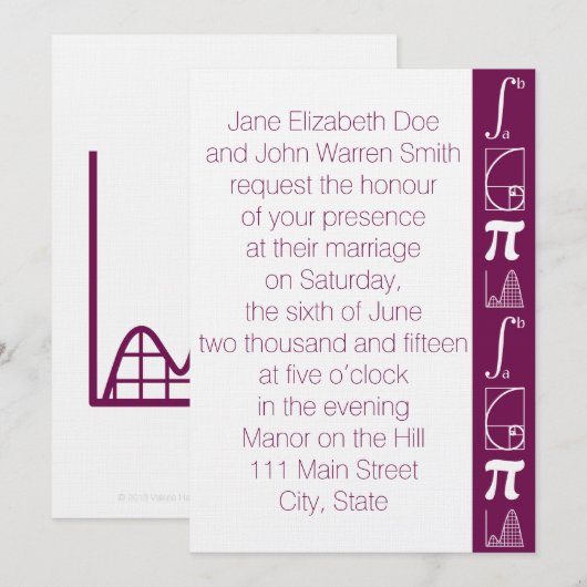 Het voegt toe in Wine Wedding Uitnodiging (Voorkant / Achterkant)