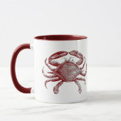 Het voelen Crabby Red Pencil Ocean Crab Art Mok (Links)