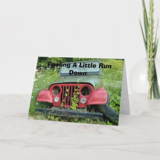 Het voelen EEN WEINIG Afgenomen Kaart (Voorkant)