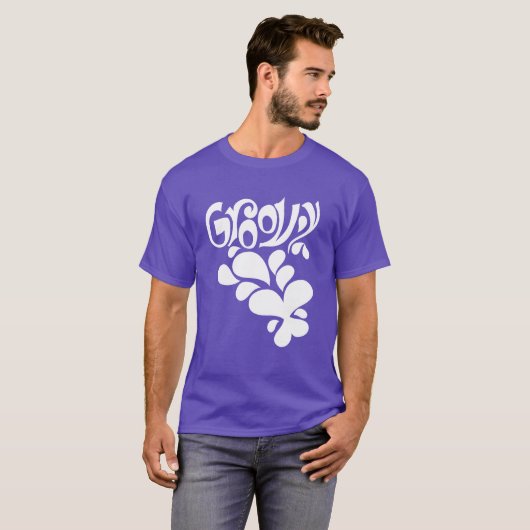 Het voelen Groovy Vlinder  Silhouet T-shirt (Voorkant volledig)