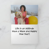 Het voelen links uit in de Koude Feestdagen Kaart (Binnen)