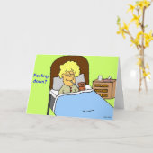 Het voelen onderaan Groet Kaart (Gele Bloem)