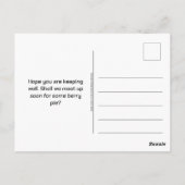 HET VOELEN VAN BES GOED  aardbeienbessen Briefkaart (Achterkant)