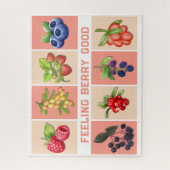 HET VOELEN VAN BES GOED  aardbeienbessen Legpuzzel (Verticaal)