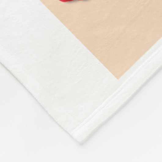 HET VOELEN VAN BES GOED Aardbeienbessen MONOGRAM Fleece Deken (Hoek)